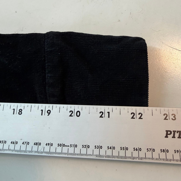 Frankie B Black Vintage Frankie B Black Corduroy Military Jacket Goth XS-S - Picture 7 of 10